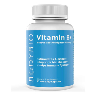 Bodybio - Complexo De Vitamina B, Incluindo B1, B2, B3, B5, Bodybio - Complexo De Vitamina B, Incluindo B1, B2, B3, B5,