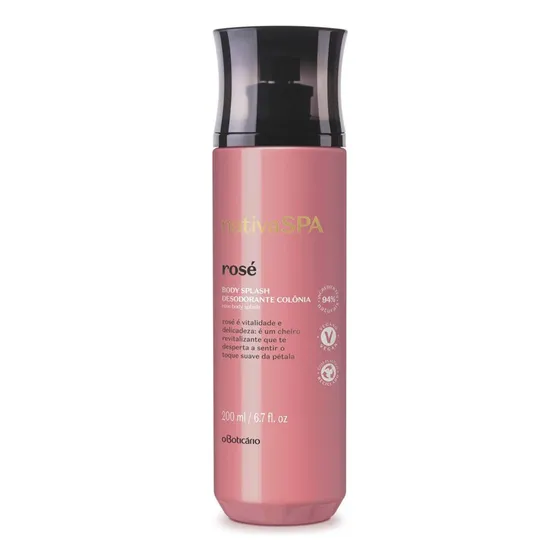 Desodorante Colonia Body Splash Nativa Spa Rosé 200 ml completo