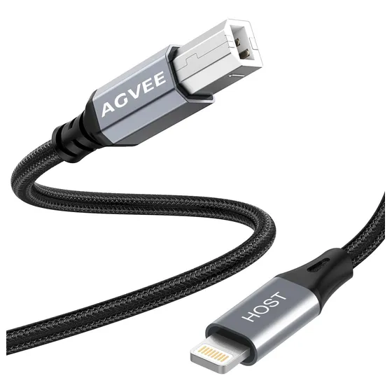 Agvee Cable Midi Otg Lightning 5 Pie Usb Tipo Para iPad