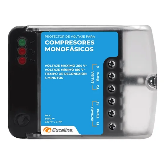 Protector De Voltaje Exceline Para Compresores/ Gsm-rf220b