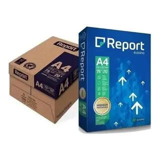 Papel Sulfite A4 75g Premium Report Caixa Com 5 Resmas 2500 Folhas Cor Branco