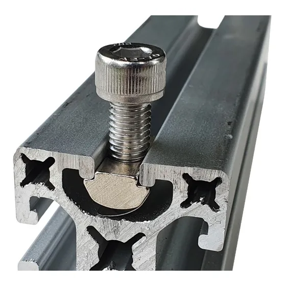 100pack Tuercas M8 Con Tensor Perfil Estructural 40x40 R8 Mm