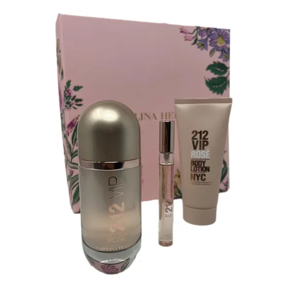 212 Vip Rose Edp 80 ml Loción corporal 100 ml 10 ml Adipec volumen unitario 80 ml