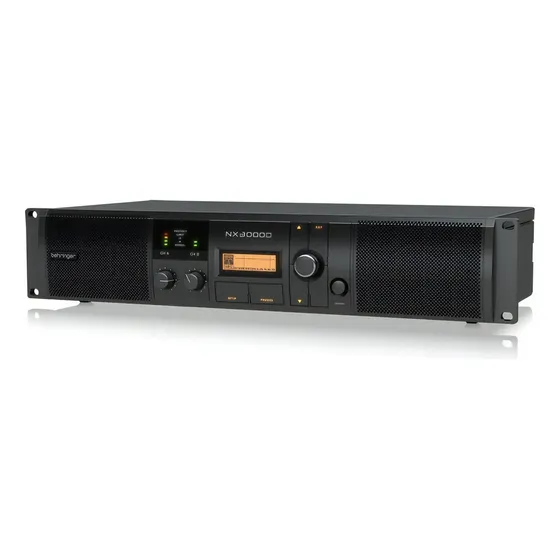 Amplificador De Potencia Con Control Dsp Behringer NX3000D Color Negro Potencia de salida RMS 3000 W | Cuotas sin interés