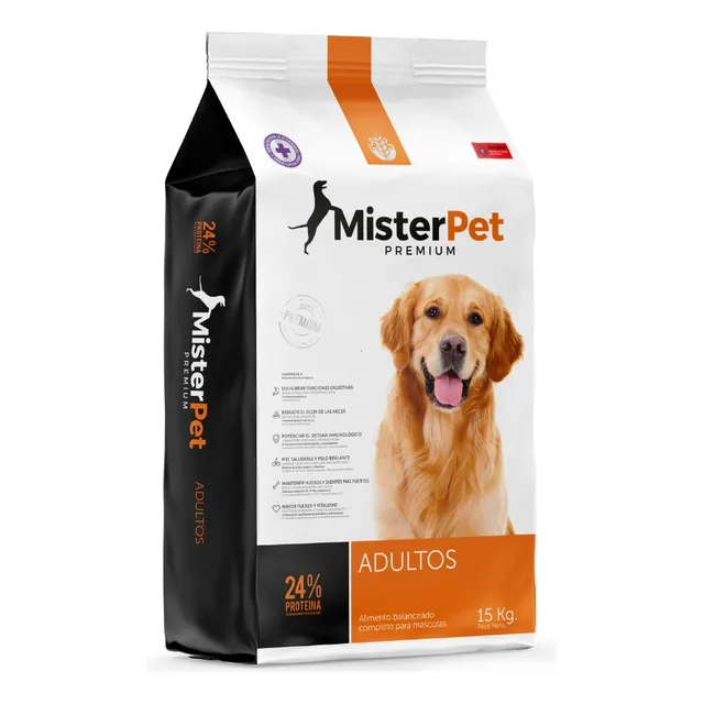 Alimento Balanceado Premium Perros Adultos Mister Pet 15kg