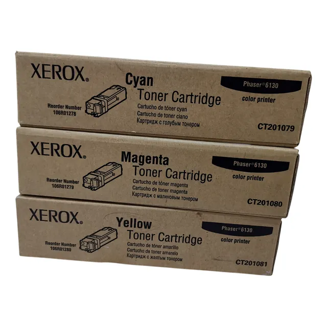 Toner Xerox 6130 Cyan Magenta Y Amarillo