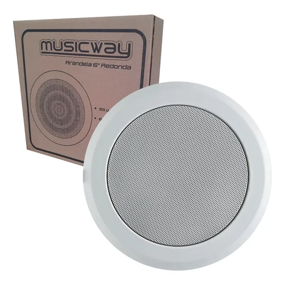 Caixa Acustica De Teto Gesso Som Musica Ambiente Embutir