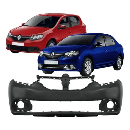 Parachoque Dianteiro Logan Sandero 2014 2015 2016 17 18 2019 Preto