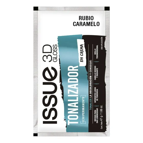 Issue Tonalizador Rubio Caramelo X 47g - 3d Gloss En Crema