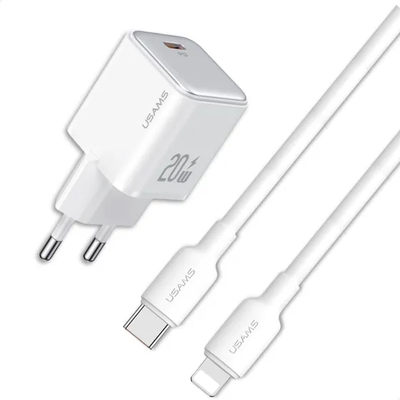 Conjunto Carregador Com Cabo 20w Turbo P/ iPhone iPad Apple