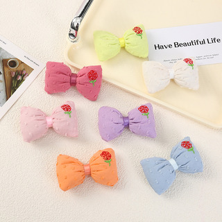 Grampos De Cabelo Com Laços De Rosas De Três Cores Grampos De Cabelo Com Laços De Rosas De Três Cores