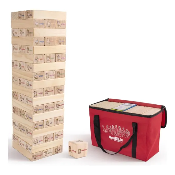 New Jenga Gigante Com 54 Blocos De Pinho De Qualidade
