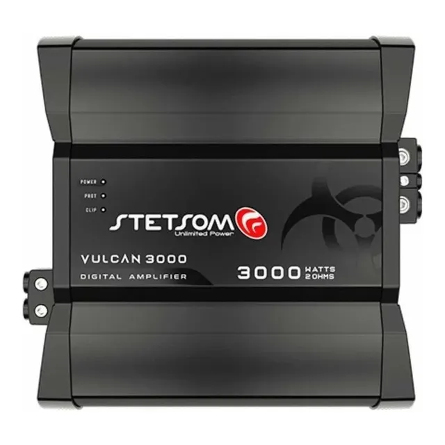 Modulo Digital Mono Vulcan 3000 1 Canal Stetsom 3000w 2 Ohms