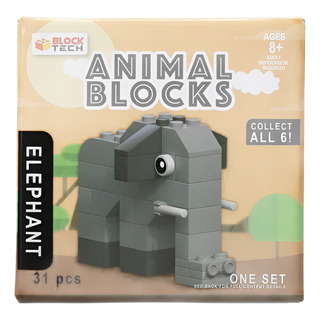 Bloques Figuras Animal Elefante Blocks Set Construcción Bloques Figuras Animal Elefante Blocks Set Construcción