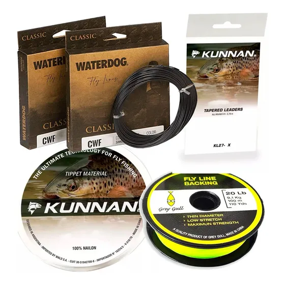 Kit Linea Fly Mosca Completo Profesional Flote Hundimiento