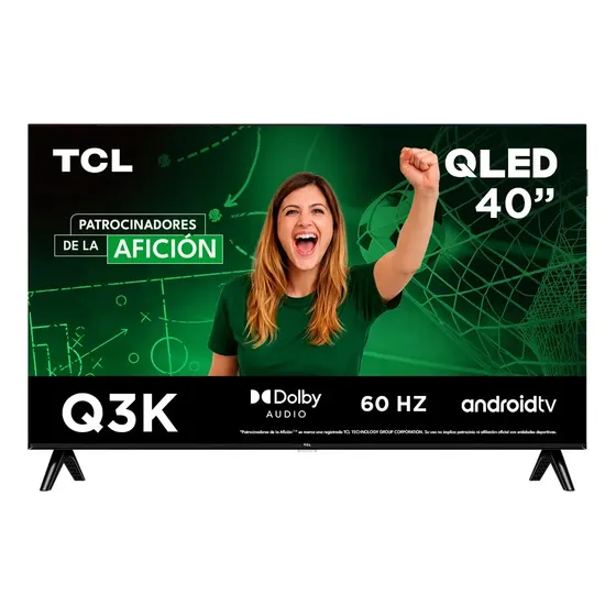 Televisor Q3k Qled 40" Negro Tcl