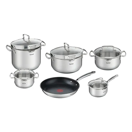Bateria de cocina Acero Inoxidable Duetto 11 Piezas Tefal