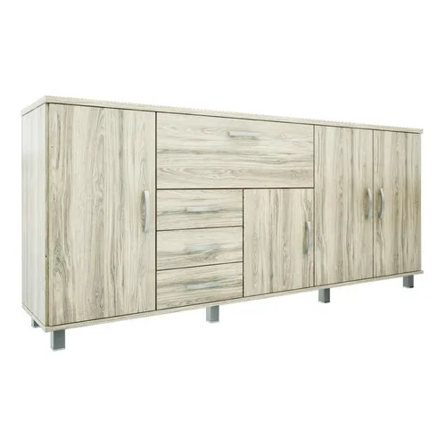 Bahiut Vajillero 2.26 Cajones Con Correderas Orlandi Colores Color Abedul