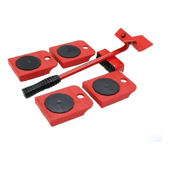 Dispositivo móvil de elevación fácil de materiales pesados, color rojo