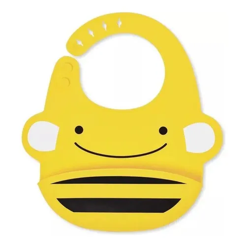 Babero Skip Hop Zoo Infantil Silicona Con Recolector Febo Abeja