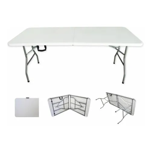 Top Living Mesaplas Mesa Plegable De Plastico 1.80m Color Blanco