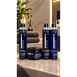 Kit Seja Intense Shampoo Condicionador Máscara Leave-in