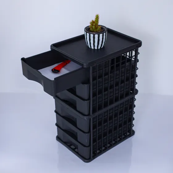 Gaveta Organizador Mesa Escritório Porta Caneta 6 Gavetas