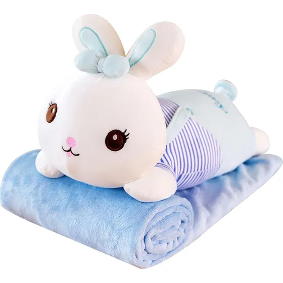 Peluches Con Manta Suaveregalo Ideal40a50cm+manta 1,55x1m