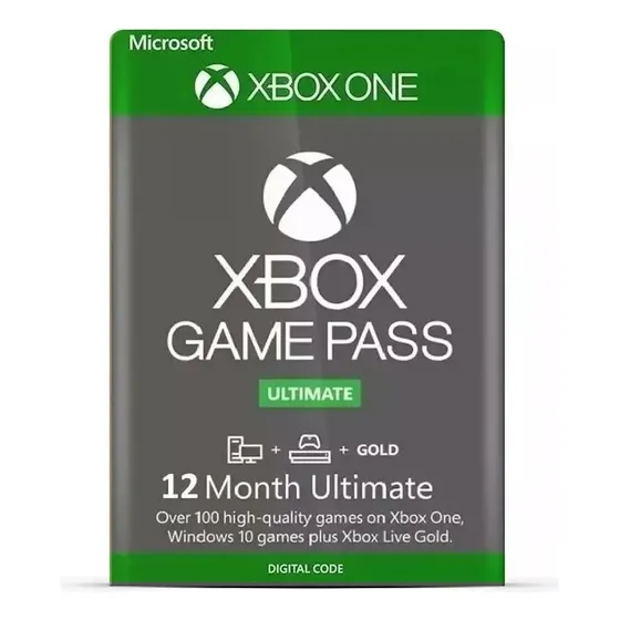Xbox Game Pass Ultimate 12 Meses Xbox One Series Xs Br 25 D.