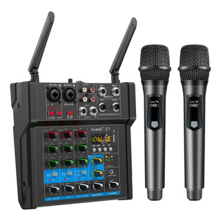 Mixer De Áudio Com Amplificador De Potência Aveek 150w 4 Mixer De Áudio Com Amplificador De Potência Aveek 150w 4