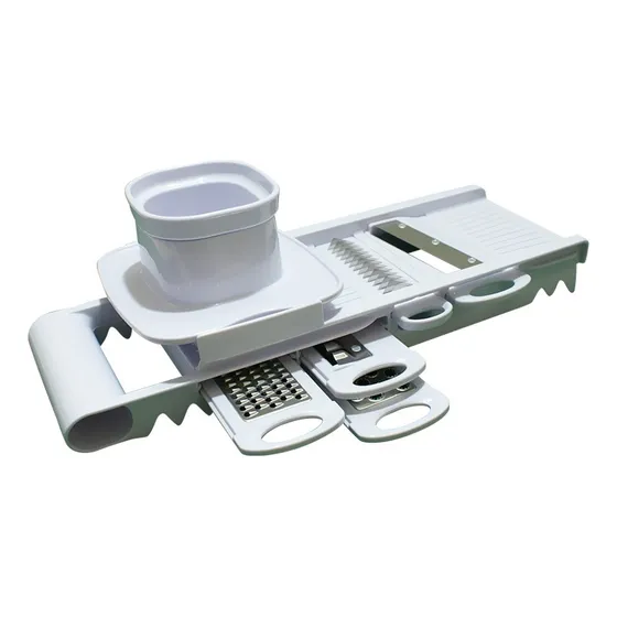Mandolina De Acero Inoxidable Corta Pica Y Ralla Multigrater