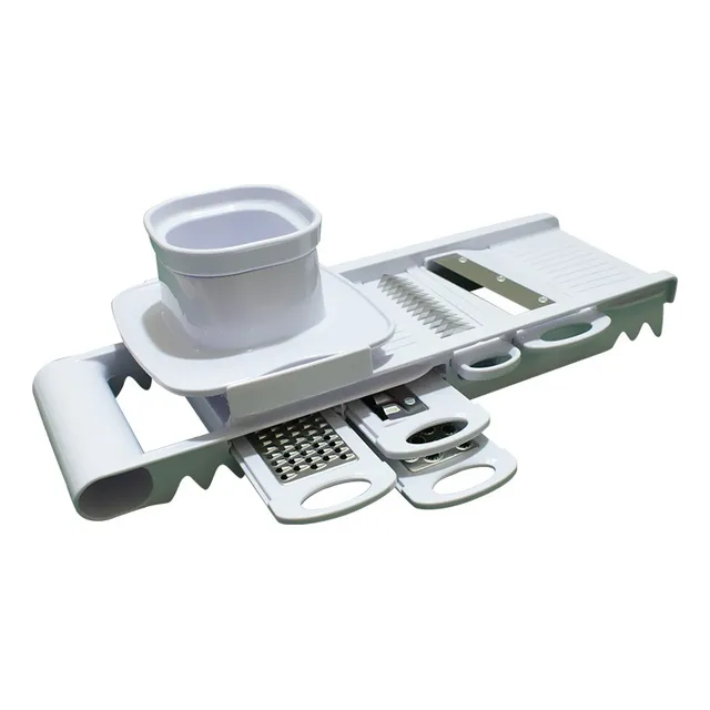Mandolina De Acero Inoxidable Corta Pica Y Ralla Multigrater