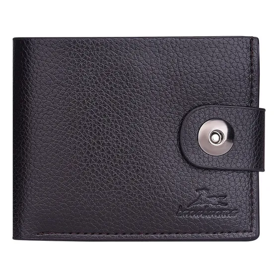 Cartera Corta Y Sencilla Personalizada Para Hombre