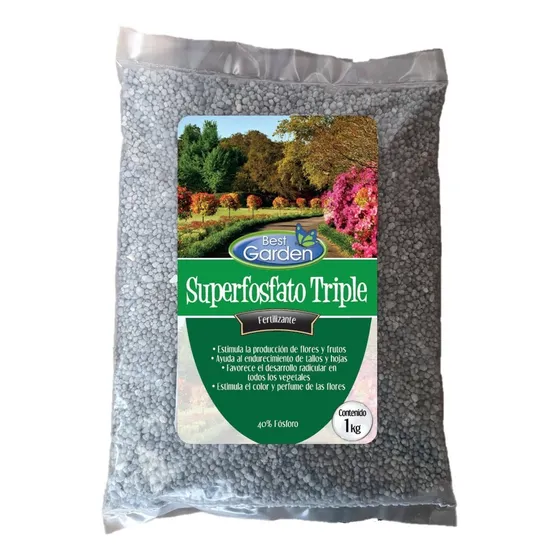 Fertilizante Superfosfato Triple 1kg. Best Garden
