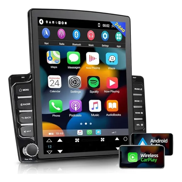 Central Multimidia Corolla 2008 A 2014 Tesla Carplay Qled Hd