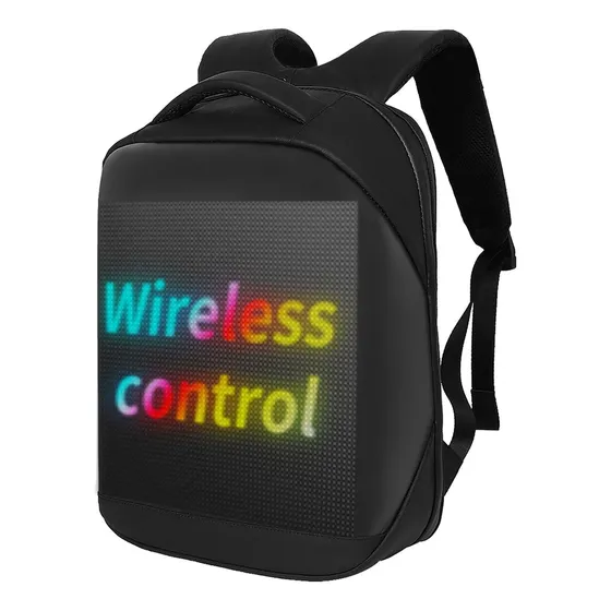 Mochila Led Pantalla Todo Color Bricolaje Programable Para