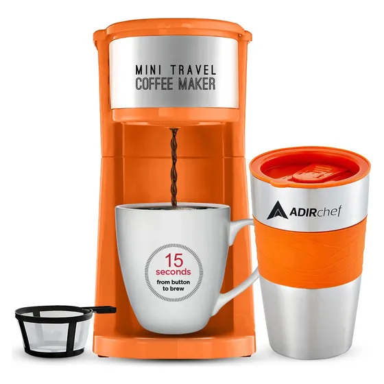 Cafetera Adir Chef Y Vaso Termico 15oz
