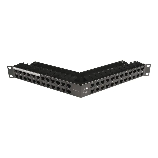 Patch Panel Z-max Categoría 6a, Blindado, 48 Puertos