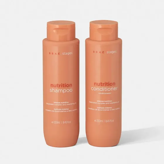Kit Nutrição Braé Stages Shampoo 250ml + Condicionador 250ml