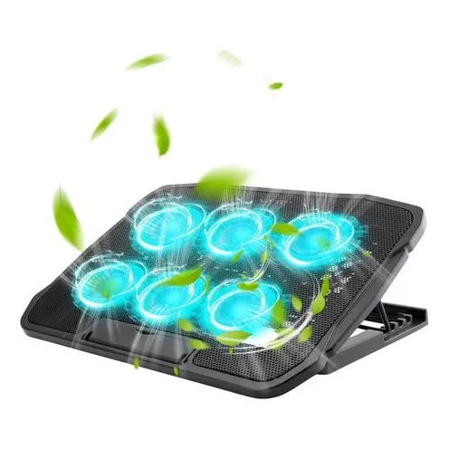 Soporte De Laptop Regulable Con 6 Ventiladores Silenciosos