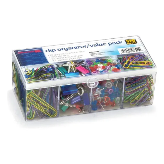 Organizador Clips Tapa Abatible 520 Pieza Vende Como 1