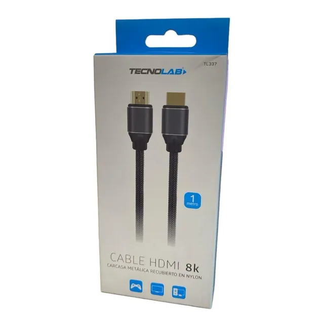 Excelente Cable Hdmi A Hdmi Tecnolab 1 Metro 8k