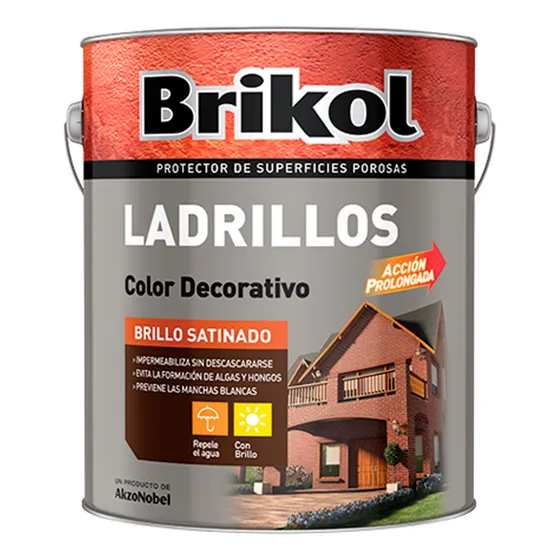 Brikol Ladrillos Protector Impermeabilizante 4l Color Natural