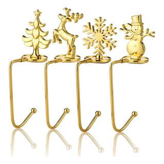 4 Ganchos De Calcetín De Navidad,soporte De Almacenamiento 4 Ganchos De Calcetín De Navidad,soporte De Almacenamiento