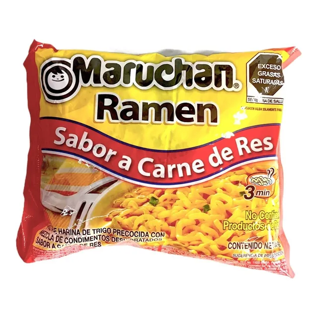 Maruchan Ramen Carne De Res 85 Gr Sopa Instantánea 1pza