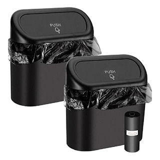 Cubo De Basura Portátil Universal Montado En VehĂculo De 2 P Cubo De Basura Portátil Universal Montado En VehĂculo De 2 P