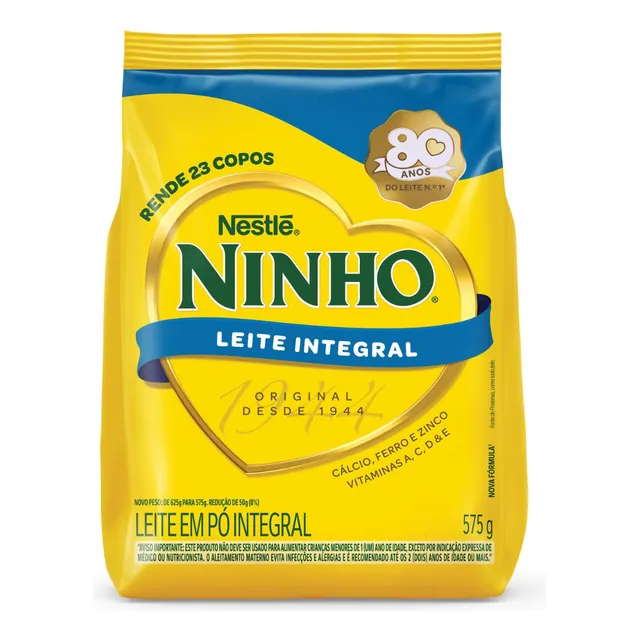 Leite em Pó Ninho Integral Sachê 575g