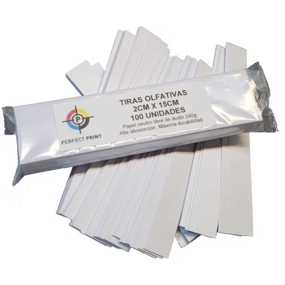 Tiras Olfativas Test Perfumes 2cm X 15cm 200 Unidades