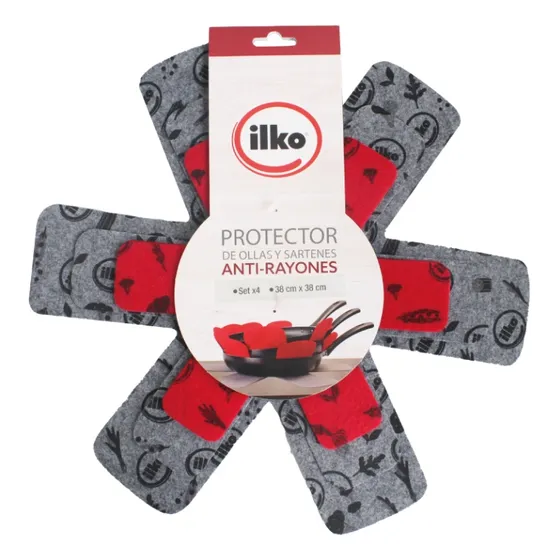 Set X 4 Protectores Multi Tamaño De Ollas Y Sarténes Ilko