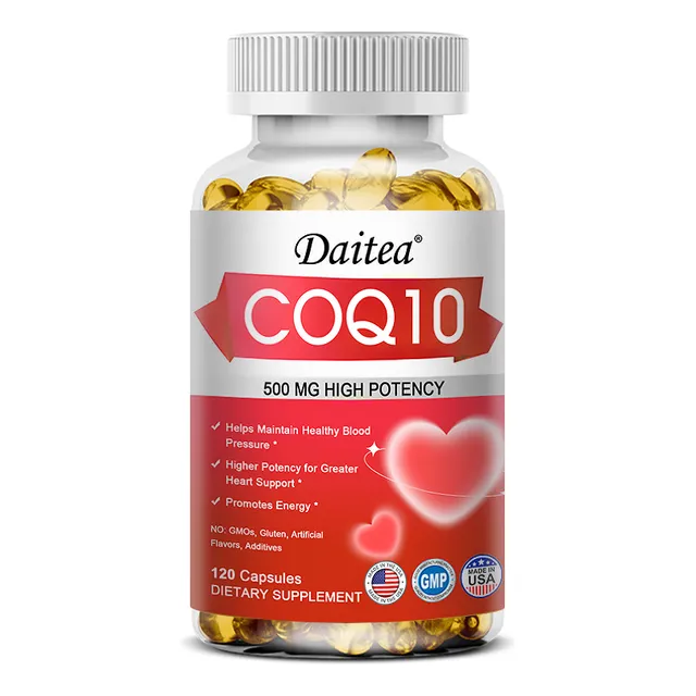 Suplemento Daitea Coq10, 500 Mg Por Porción, 120 Cápsulas Bl